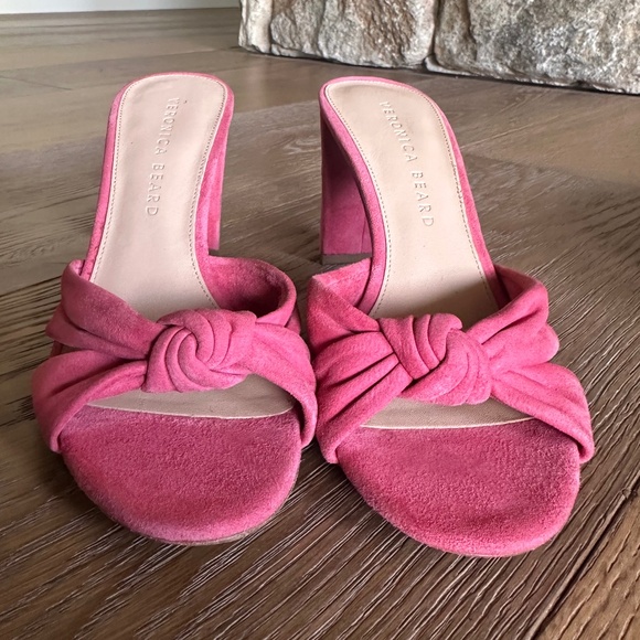 Veronica Bear Granita Knotted Suede Mule Sandals - Picture 4 of 17